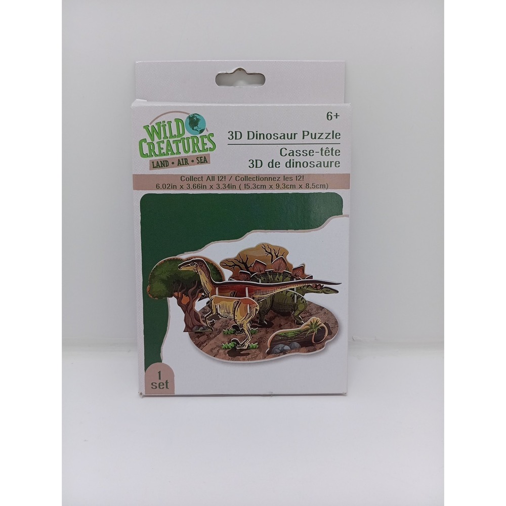 Wild Creatures 3D Dinosaur Puzzle New In Box, Unopened, Complete